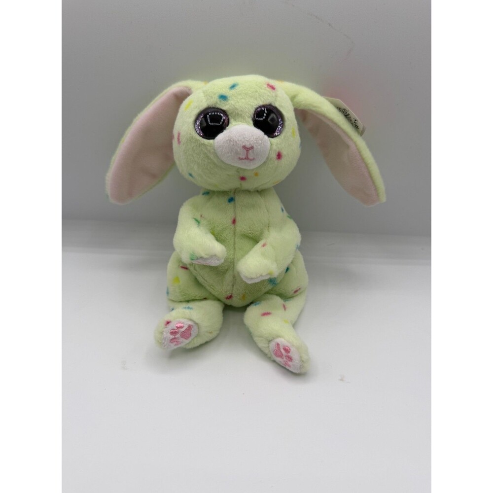 Ty Beanie Bellies Fern Bunny Rabbit Plush Green Easter May 20 With Tags